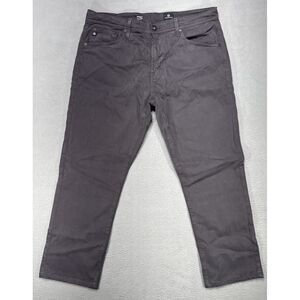 AG Adriano Goldschmied Everett Jeans Mens Sz 36x32 (36x27) Brown Slim Straight‎